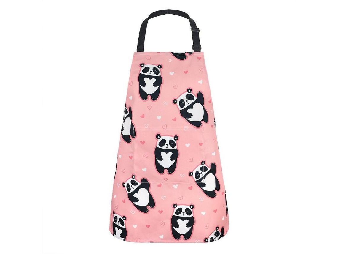 Avental De Poliéster Com Bolso Para Cozinha, Bar, Jardim - Proteção Contra Manchas E Gordura Para Homens E Mulheres Panda