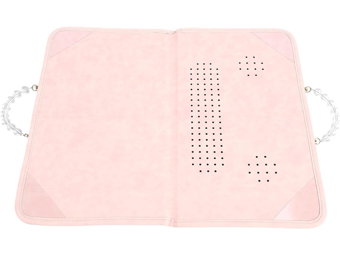 Capa Protetora Para Laptop De 14 Polegadas Em Couro Pu, Rosa, Com Estampa De Urso, Resistente À Água.
