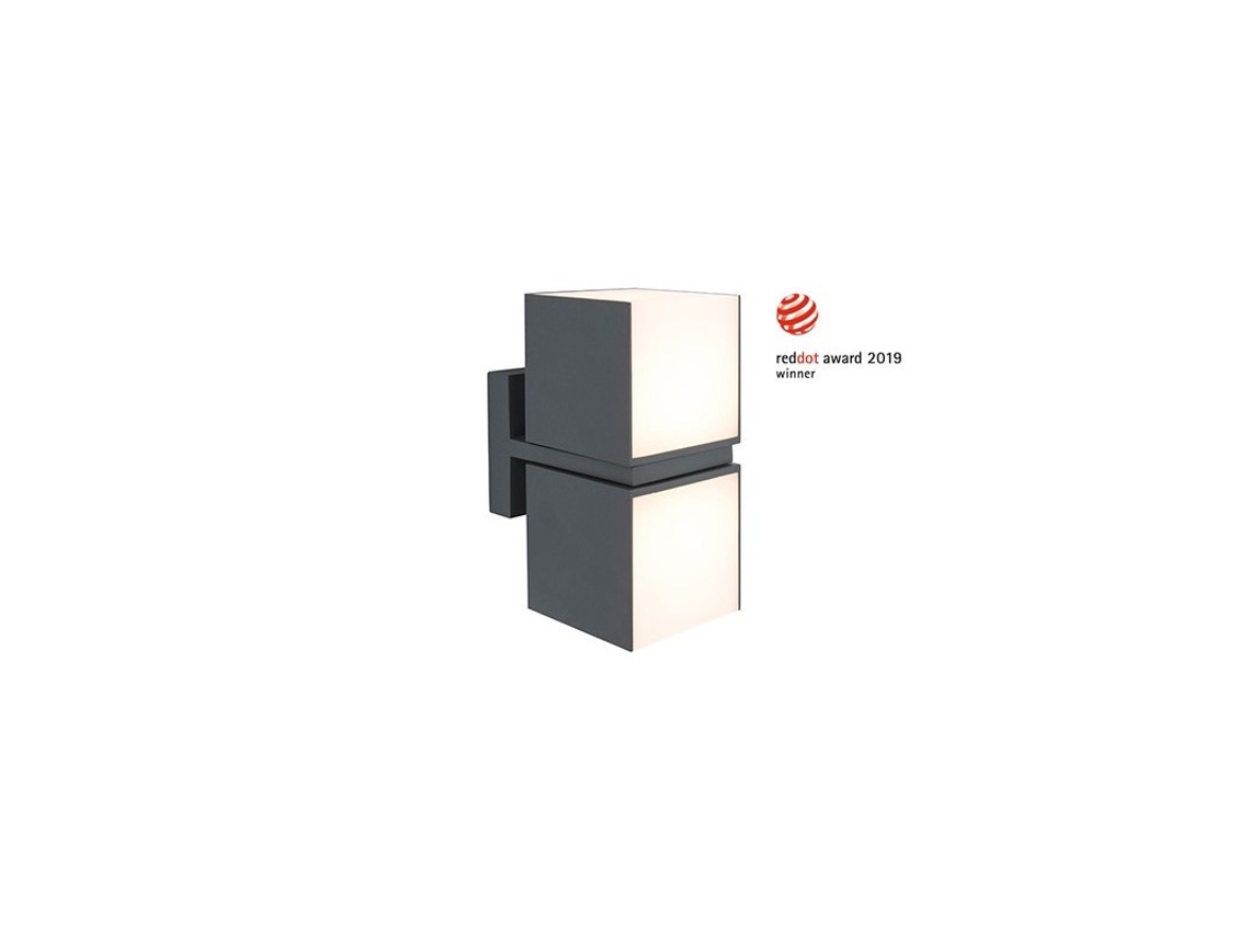 Candeeiro de Parede GREENICE Cuba Exterior Led 24,4W 2400Lm