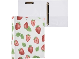 Pasta de Argolas com 3 Furos para Papel Tamanho Carta , Organizador Fichário Redondas e Pranch (27,9 X 21,6 Cm)