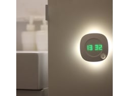 Relógio de parede moderno com sensor de movimento PIR LED de 360 graus USB Zqkla Slowmoose