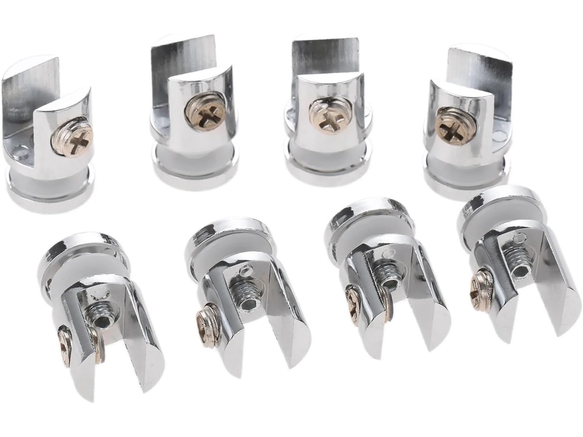 Conjunto de 4 Grampos Vidro 4 8 12 Mm 10 Mm Alta Qualidade Residencial S/MARCA