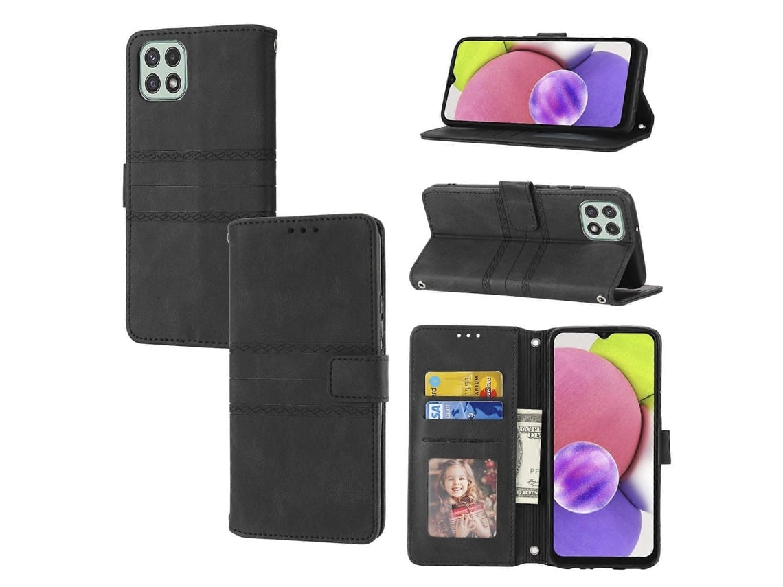 Capa Couro Para Samsung Galaxy A03, Elysve