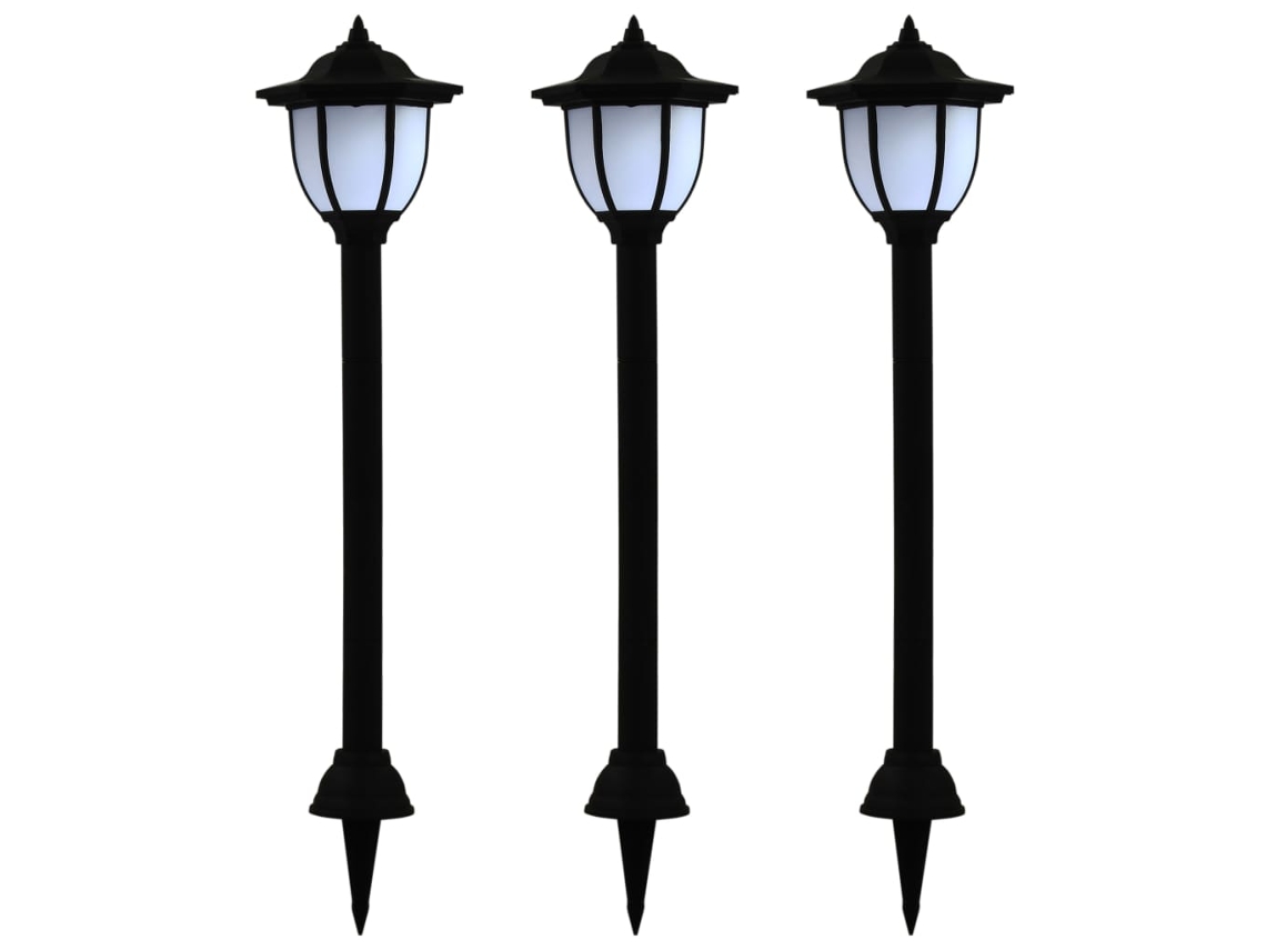 Solar Lamp, Solar Lamps Vidaxl Preto Polipropileno (n/a)