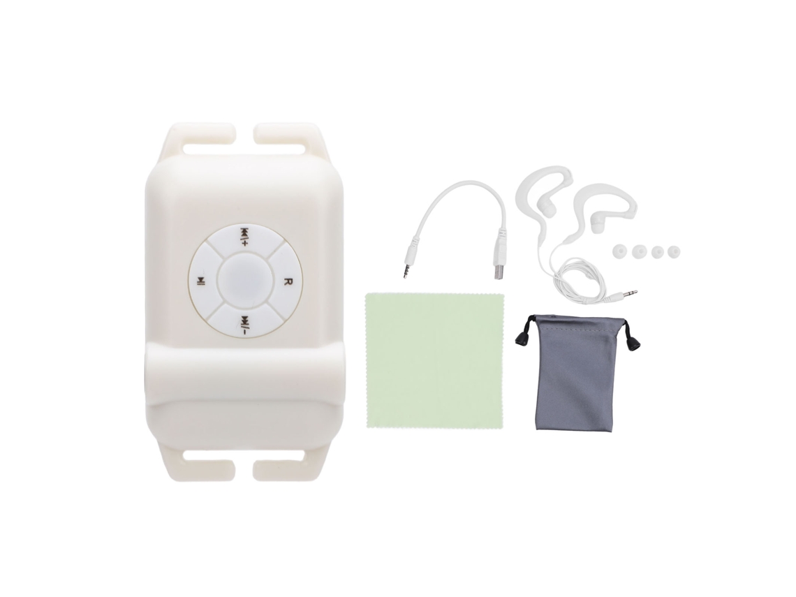 Aetheria reprodutor Mp3 Resistente À Água Ipx8 com Fones de Ouvido para Natação Surf e Corrida 8gb Branco