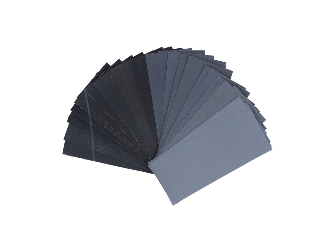 Conjunto De Lixas Para Polimento E Desbaste, Grãos 120 A 3000, À Prova Dágua, Com 42 Peças. Aquaforge