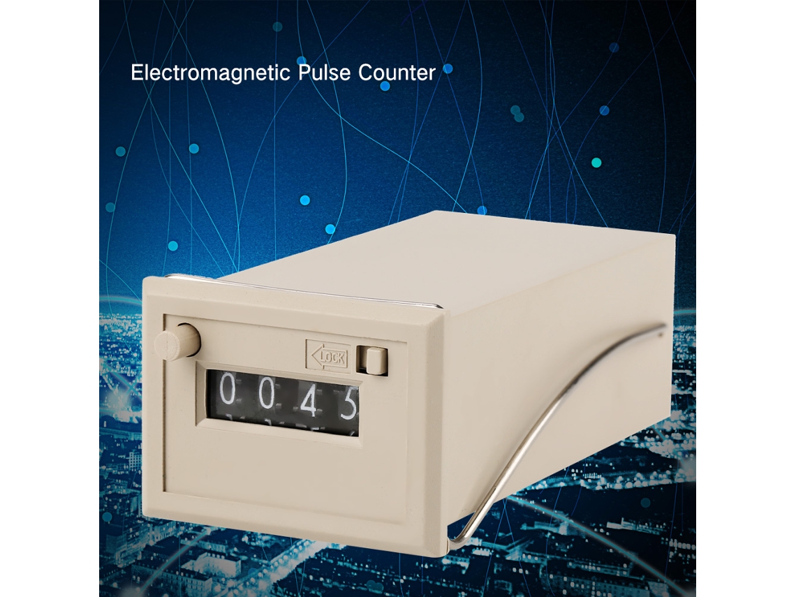 1 Peça Contador Eletromagnético De Pulso Cc 24v Csk4-nkw 4 Dígitos 0-9999 Totalizador