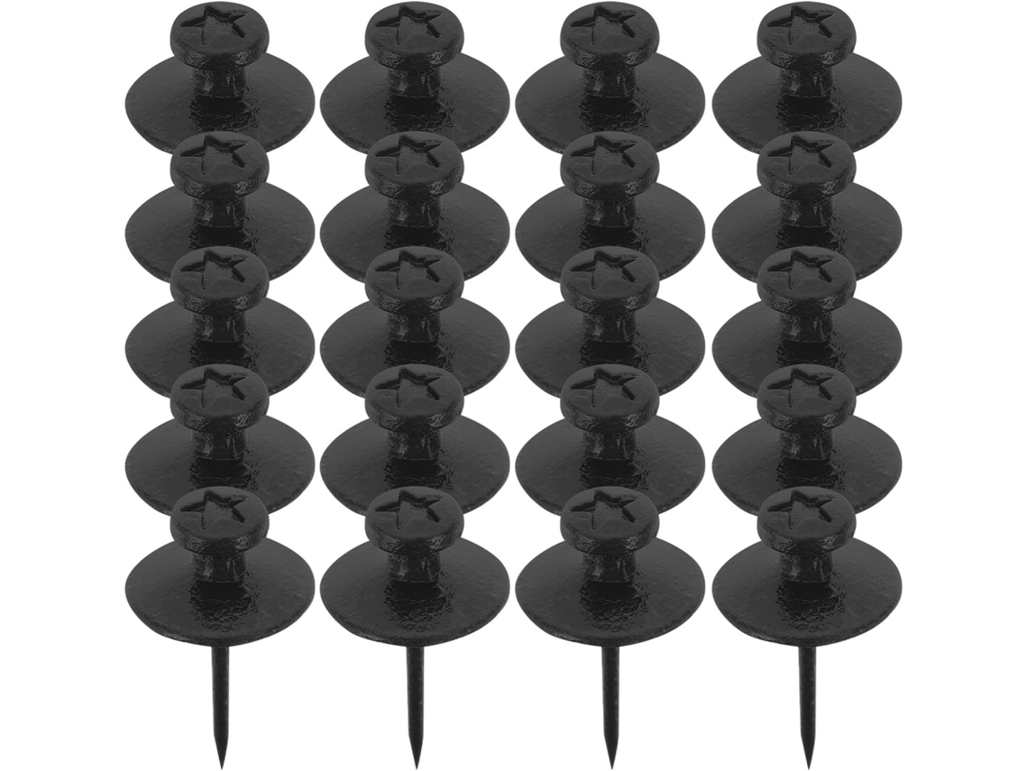 Tachinhas Substituíveis Tehaux, Liga De Zinco Preta, 30 Unidades, Compactas E Leves Para Decoração De Parede Fixação