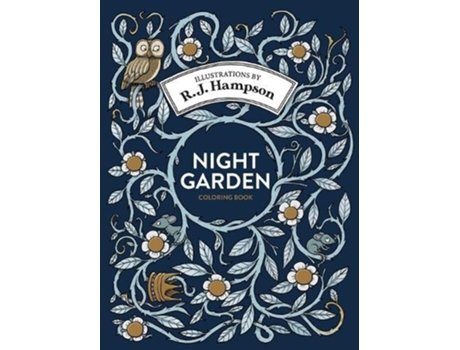 Livro Night Garden Coloring Book de RJ Hampson (Inglês)
