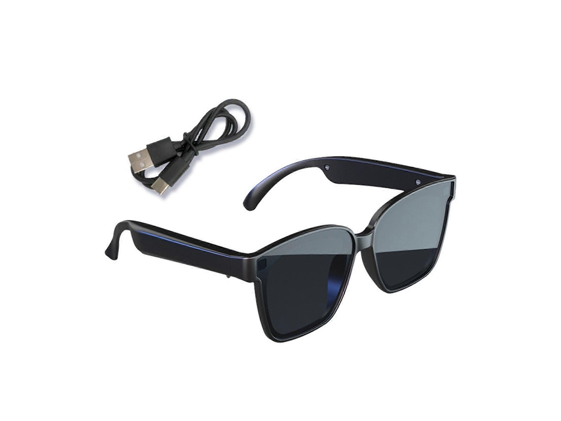 Óculos de Sol Inteligentes Jikaix Compatíveis com Bluetooth, Áudio de Ouvido Aberto, Controle por Voz, Livros Grátis, Recarregáveis, Resistentes à Realidade Aumentada