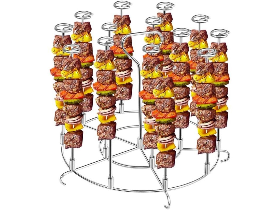 SUPORTE para espetos Nova Line de aço inox compatível com air fryer 6L