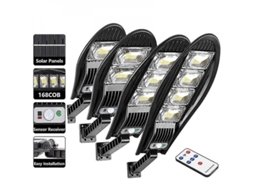 Lâmpada Solar Exterior Impermeável 8000mah Led Com Sensor Pir 360° Modos Ajustáveis Ângulo Jardim Parede 500w