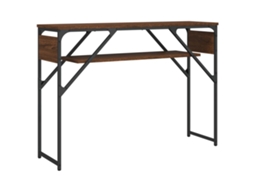 Console Table, Console Tables Vidaxl Marrom Madeira Processada (n/a)