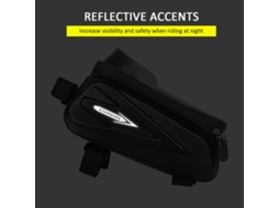 Bolsa Para Bicicleta Com Suporte Para Celular Impermeável Para Quadro Frontal Top Tube Armazenamento De Ferramentas