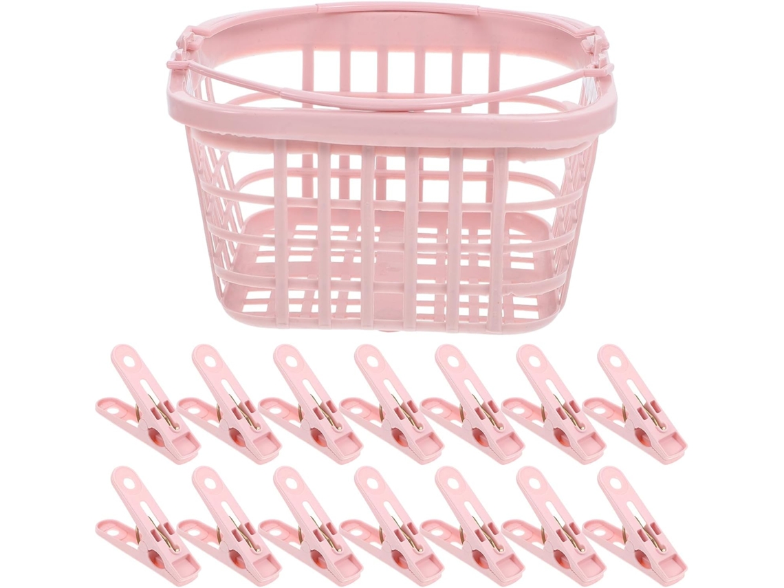 Conjunto De 30 Prendedores Roupa Rosa, Clipes De Plástico Resistentes Para Pendurar Toalhas, Cobertores E Roupas Em
