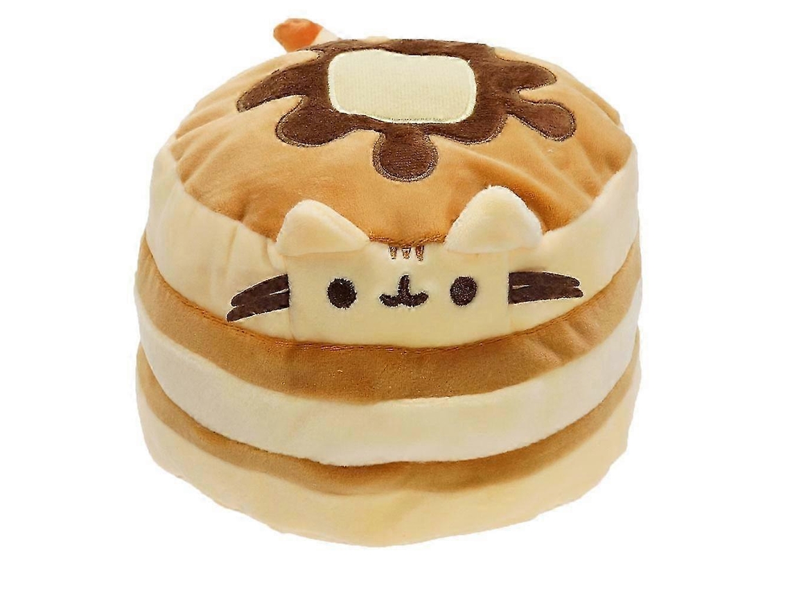 Pelúcia De Gato Panqueca: Travesseiro De Gatinho Macio Tamanho Hambúrguer De 5,5 Polegadas, Boneca De Almofada De Personagem De Anime Kawaii