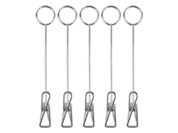 5 Peças De Portavasos De Mesa Premium De Metal Anti-óxido Para Cartões E Fotos