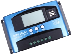Controlador Solar Mppt 50a 12v 24v Em Plástico Azul