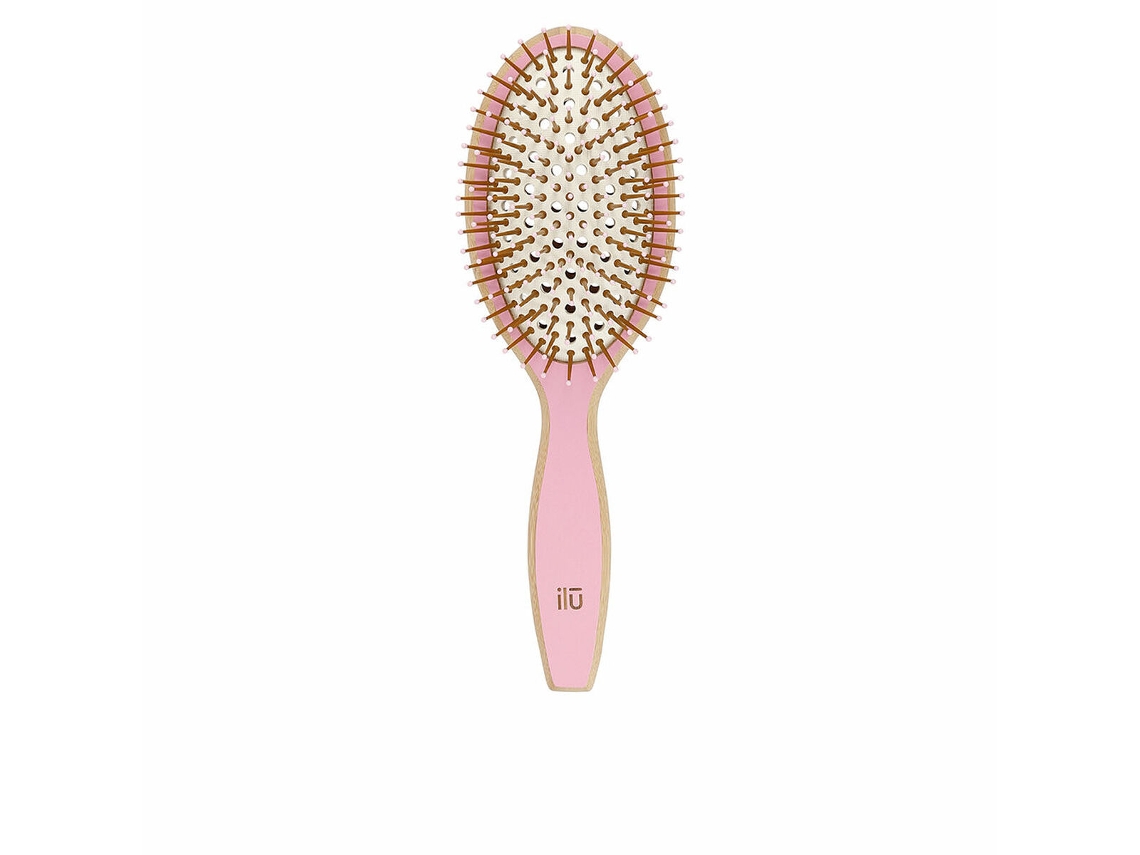 Escova Desembaraçante Il? Bamboom Grande Cor de Rosa Oval