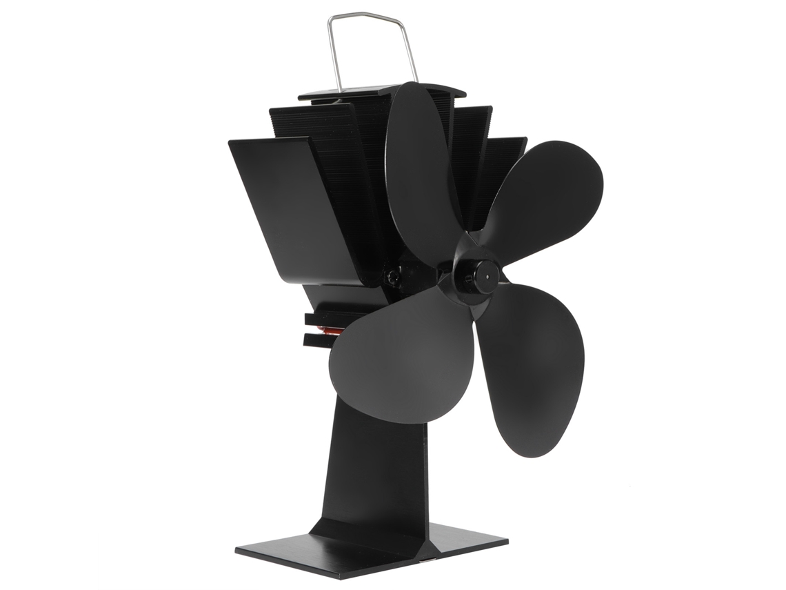 Ventilador Silencioso 4 Lâminas para Estufa a Lenha