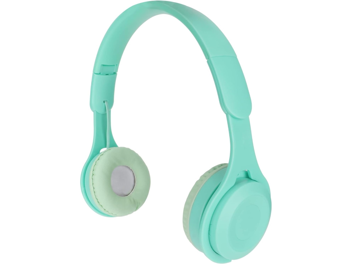 Fones De Ouvido Infantis Rengue Y08 Bluetooth 5 0, Dobráveis, Com Alto Falantes De 40mm E Som Estéreo Para Viagens Verde