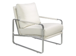 Poltronas ANGEL CERDÁ 5026 (Branco, aço inoxidável - 67 x 100 x 89 cm)