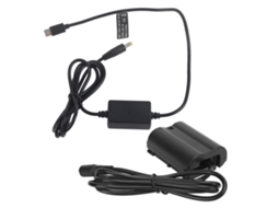 2026 batería Falsa En el15 para Nikon, Cable Usb Tipo C a Dc Con Convertidor Pd
