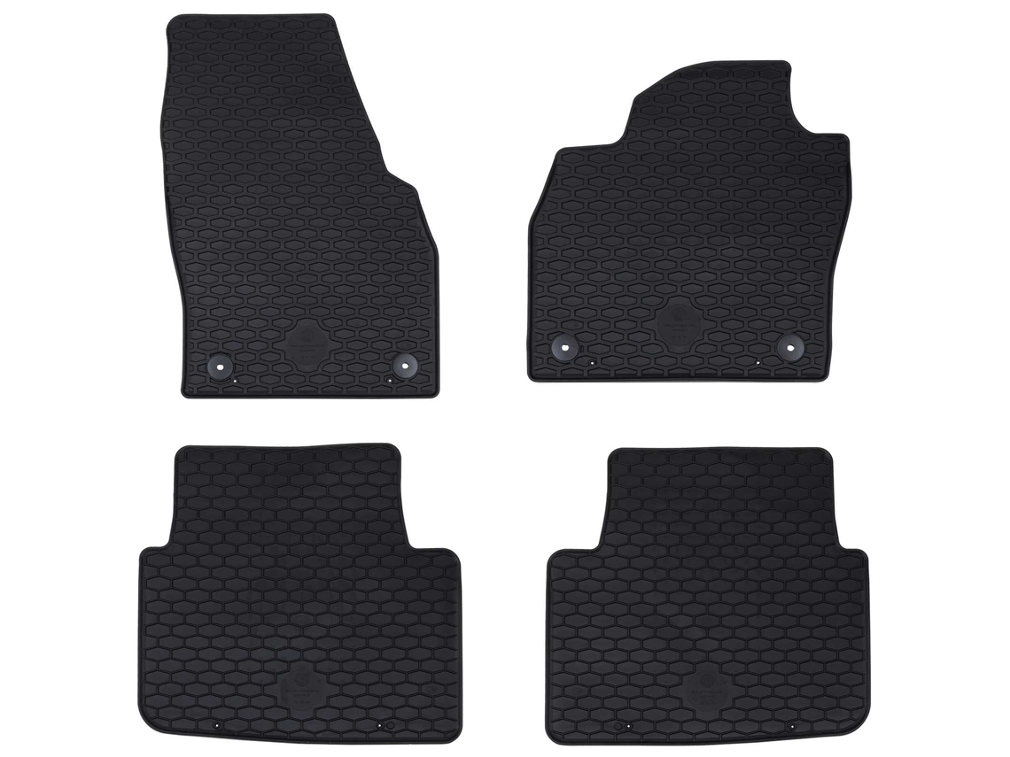 Vidaxl Tapete De Carro 4 Pcs Preto Compatível Com Kamiq 2019- Borracha