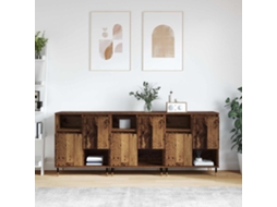Vidaxl Aparadores 3 Pcs Madeira Antiga