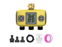 Temporizador de Irrigação Programável 3 Saídas YURU para Jardim, Automático, IPX5