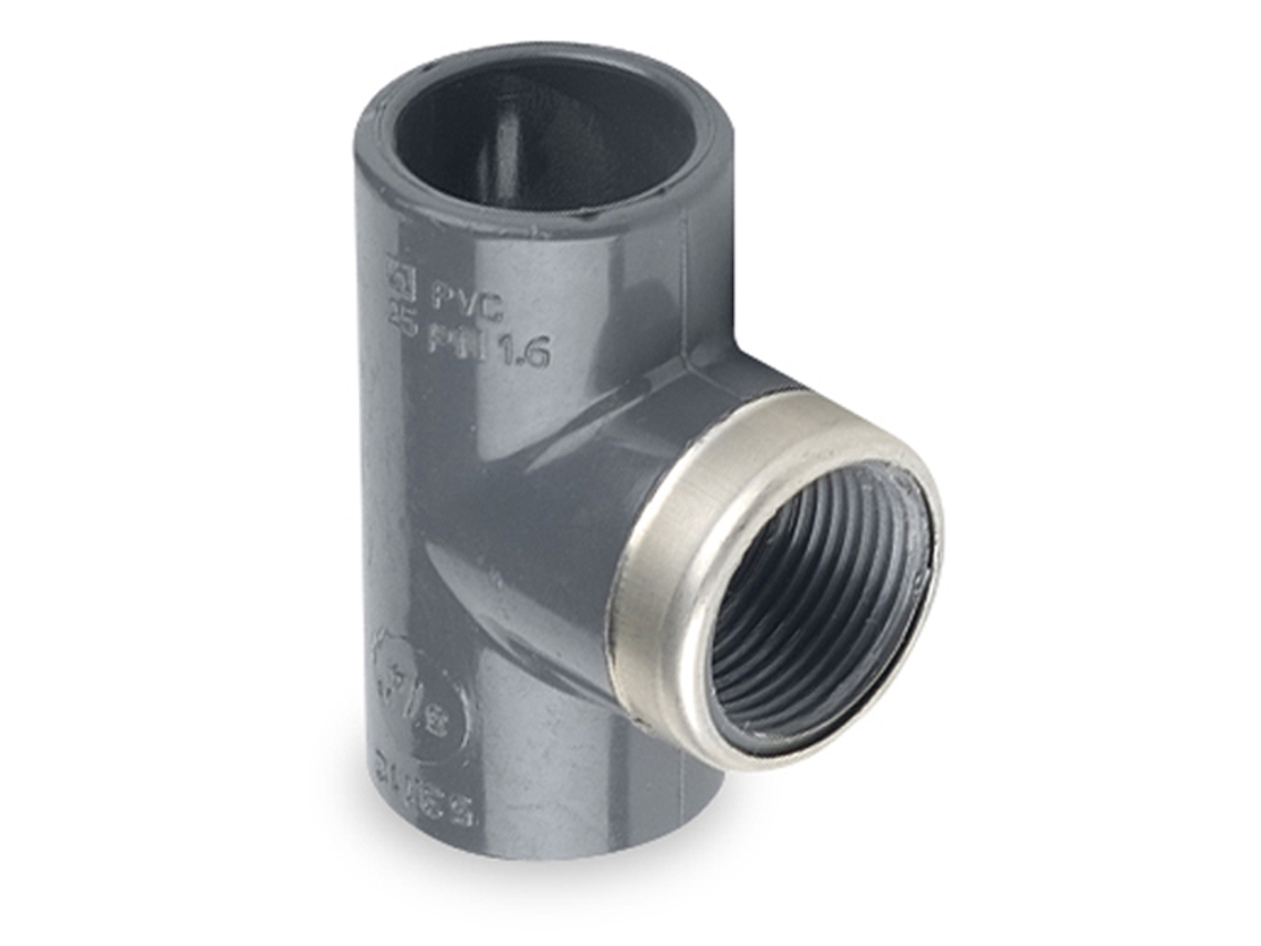 Tê 90º PVC Presion Fêmea Mixto Centro Rfz 25X3/4 HIDROTEN