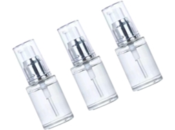Frascos de vidro branco vazios de 30 ml com bomba dosadora, frasco cosmético portátil