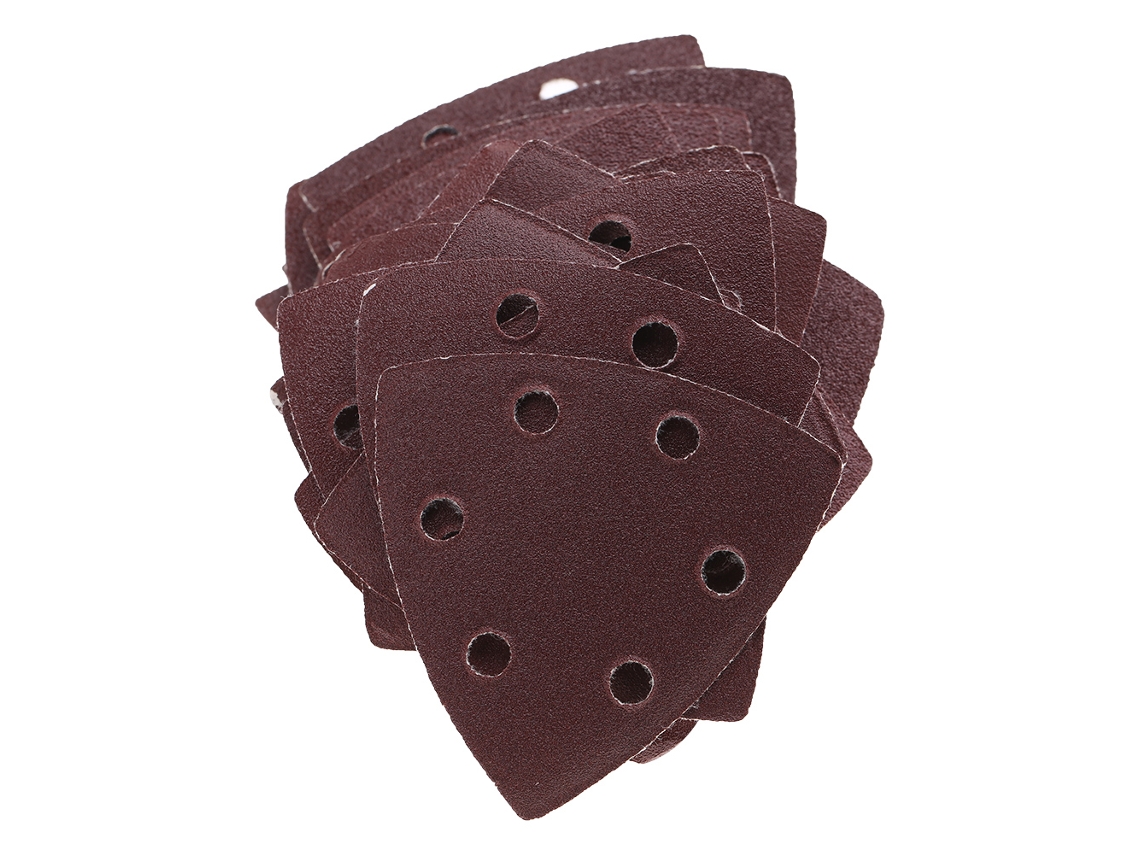 50 Piezas De Papel De Lija Triangular Para Lixadeira, Conjunto De Lija Abrasiva Para Polimento E Lixamento