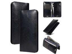 Capa De Celular Flip Em Pu Com Compartimento Duplo Para Cartões