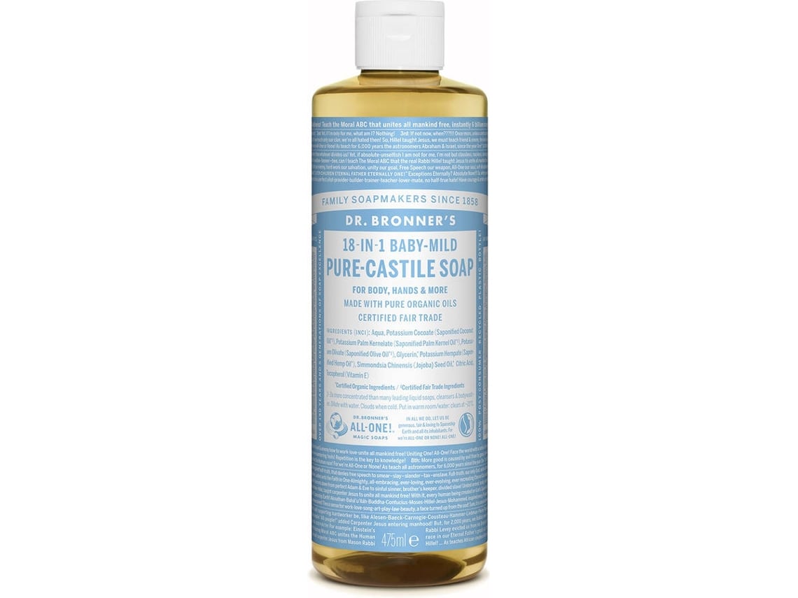 Sabonete Líquido DR.BRONNER'S 18-IN-1 (475 ml)