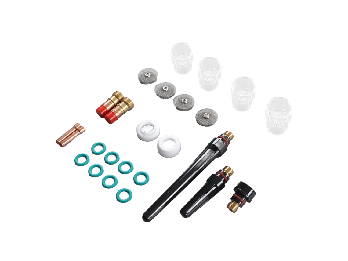Kit De Acessórios Laxiscreed Com 25 Peças Para Soldadura Tig E Componentes Essenciais