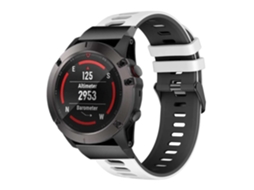 Bracelete Garmin Forerunner 955 Pulseira outdoor Branco e Preto