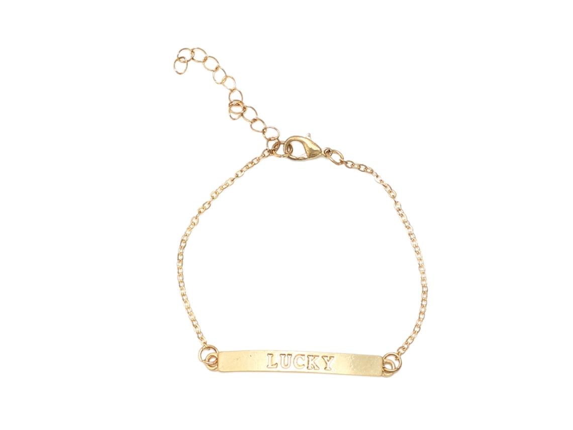 Pulseira Feminina Moda Ajustável Padrão De Letras Design Estilo Atual