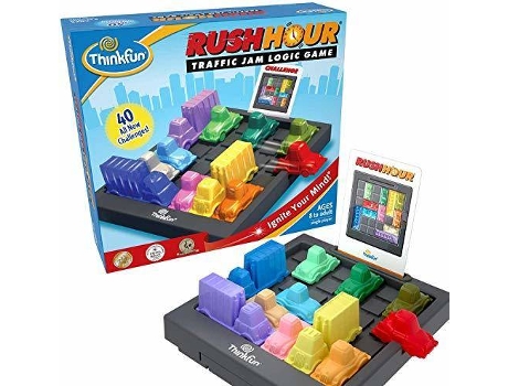 Jogo de Tabuleiro  Rush Hour Traffic Jam Brain (Idade Mínima: 5)
