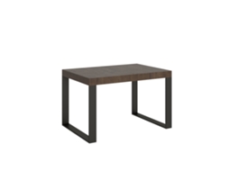 Mesa Extensível 120/380x90 Cm Tecno Premium Nogueira Com Pés Antracite Itamoby