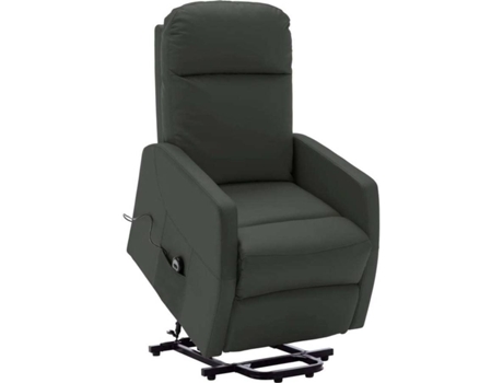 Poltrona  Reclinável Elevatória 321369 Couro Artificial Cinzento