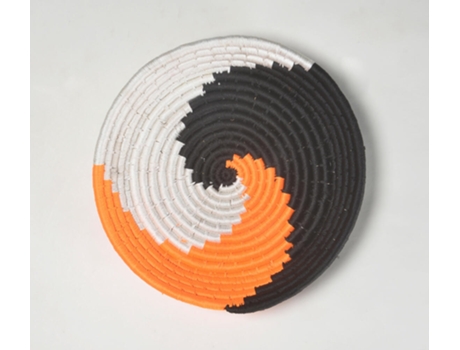 Peça Decorativa LUV SAFFRON Handwoven Spiral Wall Plate