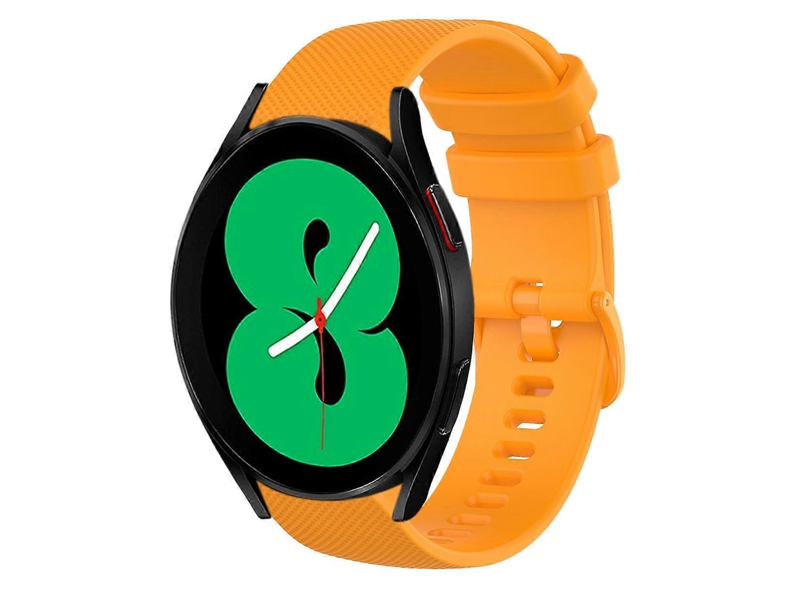 Pulseira De Silicone Xadrez De Cor Sólida Para Samsung Galaxy Watch4 (44 Mm X 20 Mm)