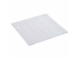 Conjunto 20 Pranchas De Piso Vidaxl Branco Pvc (30,5 X 30,5 Cm)