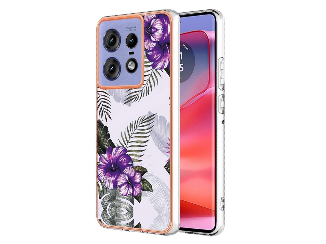 Capa Para Celular Motorola Edge 50 Pro Em Tpu Com Revestimento Eletrolítico Imd