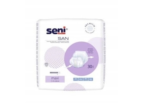 Seni San Anatomical Adult Diapers Maxi Pack, 30 Count Tzmo