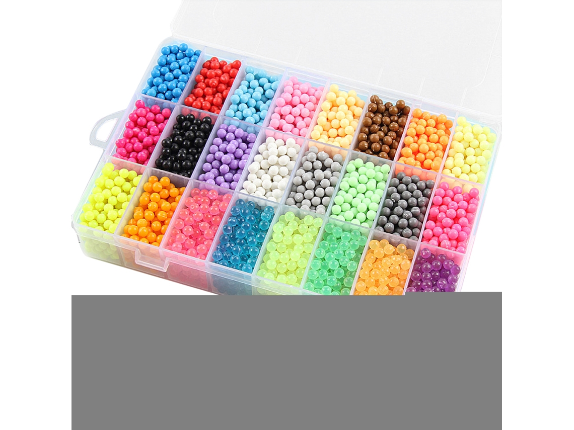 Conjunto De 5200 Contas De Spray Com Água 24 Cores Diy Brinquedo De Arte Infantil Presente