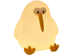 Luminária Macia Silicone em Formato Kiwi, Recarregável E Com