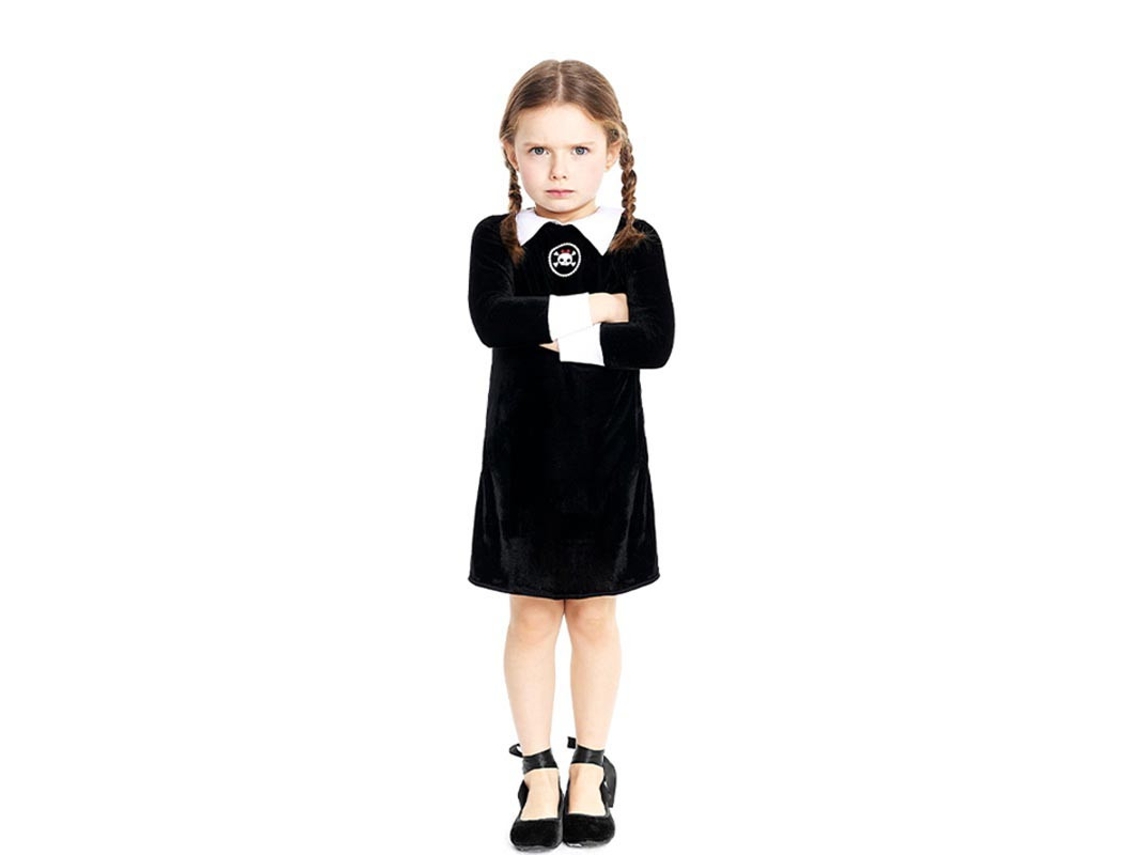 Fato de Sinister Girl preto clássico para bebé e menina