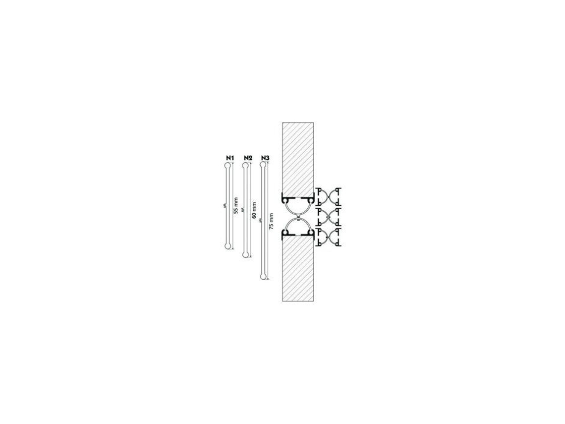 Proteção Anti-Entalamento de Dedos para Porta de Batente N2 Altura 2240Mm Ellen 7003403
